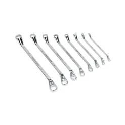 SET 8 PEZZI CHIAVI CHIAVE ANELLO ANELLI RING SPANNER 6 A 20 MM 7 A 22 MM FISSE ACCIAIO