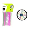 SET 36 PEZZI COPRIRAGGI COPRI RAGGI FLUO PER RUOTA RUOTE BICI BICICLETTA XC-2611