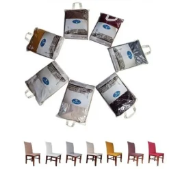 SET 2 PEZZI COPRISEDIA CON SPALLIERA ELASTICIZZATI MARTIN VARI COLORI COPERTURA