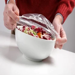 SET 6 PEZZI CUFFIA COPRI CIBO SALVA FRAGRANZA PLASTICA TRASPARENTE