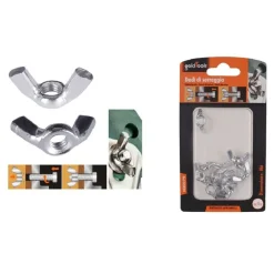 SET 11 PEZZI DADI DI SERRAGGIO DADO CON ALETTE FILETTATURA M6 FISSAGGIO 93328