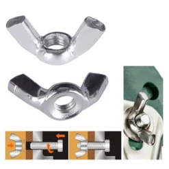 SET 11 PEZZI DADI DI SERRAGGIO DADO CON ALETTE FILETTATURA M6 FISSAGGIO 93328