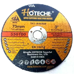 SET 5 PEZZI DISCO ABRASIVO DA TAGLIO FERRO 75MM 1.6 X 10 MM ULTRA SOTTILE 550100