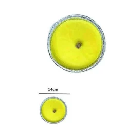 SET 12 PEZZI FIACCOLA IN ALLUMINO CITRONELLA CIOTOLA CANDELA ANTI ZANZARE 14 CM