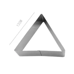 SET 3 PEZZI FORME STAMPI STAMPO PER DOLCI TORTE BISCOTTI TRIANGOLARI 12 CM 98925