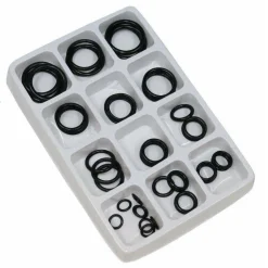 SET 50 PEZZI GUARNIZIONI KIT GOMMA ANELLI RUBINETTERIA IDRAULICA VARIE MISURE