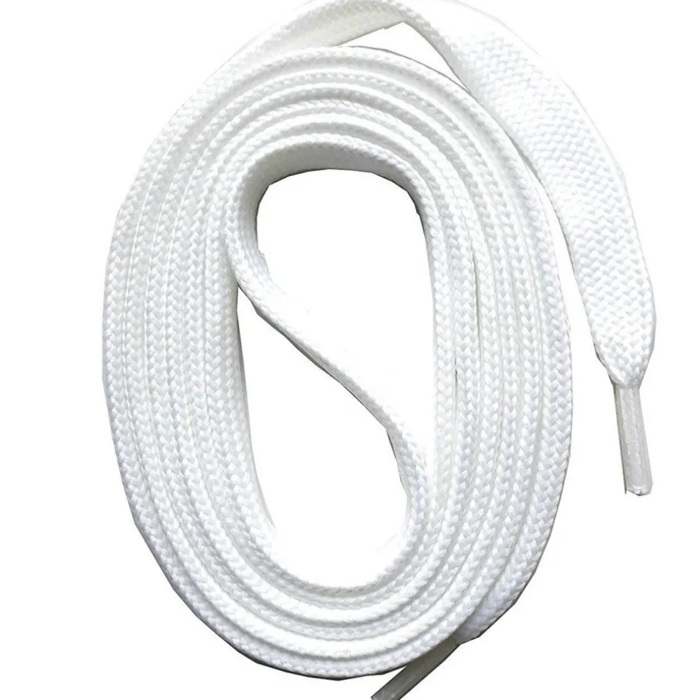 SET 4 PEZZI LACCI LACCIO BIANCO 120 CM STRINGHE TONDO TONDE SCARPE RESISTENTI