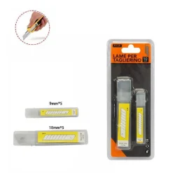 SET 10 PEZZI LAMA LAME DI RICAMBIO PER TAGLIERINO CUTTER IN 2 GRANDEZZE 71078