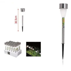 SET 12 PEZZI LAMPADA SOLARE LED CON PICCHETTO DA GIARDINO ESTERNO 36.5CM 2002986