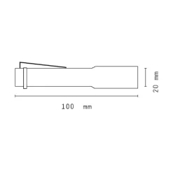SET 2 PEZZI MINI TORCIA LED TASCABILE OTTIMO PER ESCURSIONI CAMPEGGIO DT-2118