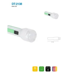 SET 4 PEZZI MINI TORCIA LED SMD TASCABILE PORTATILE RESISTENTE CAMPEGGIO DT-2138