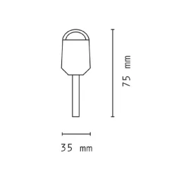 SET 2 PEZZI MINI TORCIA PORTACHIAVI LED COB A FORMA DI CHIAVE PORTATILE DT-2172