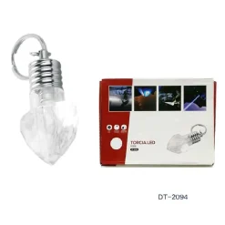 SET 3 PEZZI MINI TORCIA PORTACHIAVI LED SMD A FORMA DI CUORE TASCABILE DT-2094