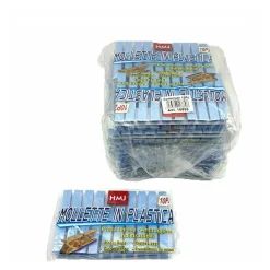 SET 120 PEZZI MOLLETTE PINZE BUCATO PANNI PLASTICA EXTRAFORTE AZZURRE BIANCHERIA