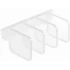 SET 4 PEZZI ORGANIZZATORI DIVISORI SCOMPARTI IN PLASTICA PER FRIGORIFERO CUCINA