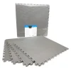SET 4 PEZZI PIASTRELLA EVA COLORE GRIGIO 60X60 CM TAPPETO PUZZLE MULTIUSO 194702