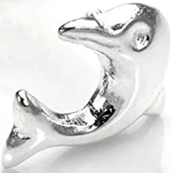 SET 3 PEZZI PIERCING ORECCHINI NASO 6 MM A FORMA DI DELFINO ARGENTO 925 STERLING