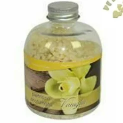 SET 2 PEZZI PIETRISCO PROFUMATO BOTTIGLIA 400GR FRAGRANZA VANIGLIA DECORO PIETRA