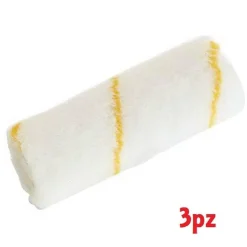 SET 3 PEZZI RICAMBIO RULLO MANUALE PER PITTURA PELO LUNGO LUNGHEZZA 10 CM