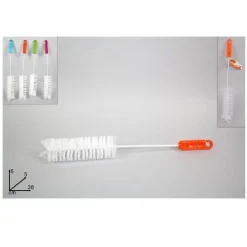 SET 2 PEZZI SPAZZOLE PER LAVABOTTIGLIE 38X5X5CM STELO FIBRE SINTETICHE 4 COLORI