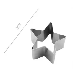 SET 6 PEZZI STAMPO FORME PER DOLCI TORTE BISCOTTI STAMPI FORMA STELLA 6CM 98937