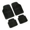 SET 4 PEZZI TAPPETI PER AUTO TAPPETINI UNIVERSALI IN GOMMA SINTETICA PVC NERO
