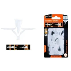 SET 12 PEZZI TASSELLI TASSELLO A FARFALLA ESPANSIONE A MOLLA 10-29MM VITI 57171