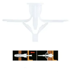 SET 10 PEZZI TASSELLI TASSELLO A FARFALLA ESPANSIONE A MOLLA 10-36 MM VITI 57172