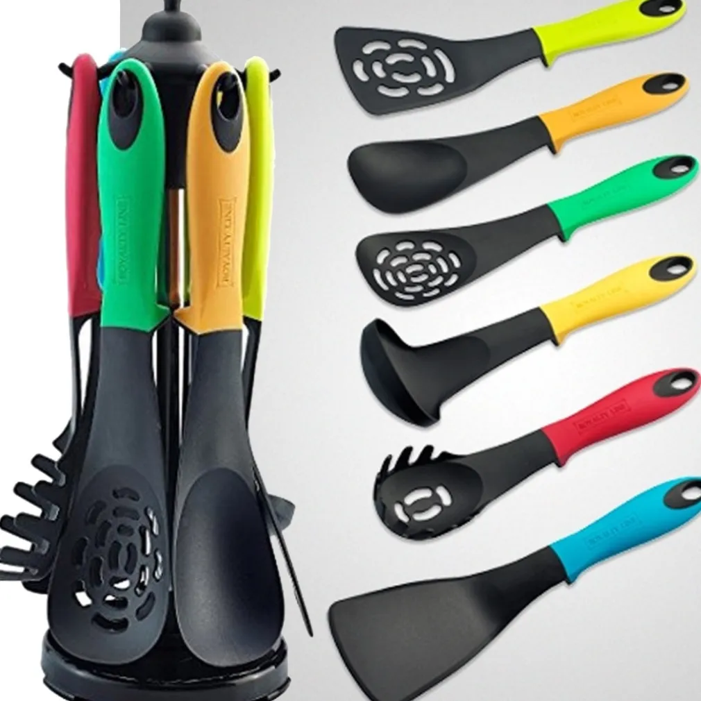 SET 6 PEZZI UTENSILI MESTOLI CUCINA SCHIUMAROLA SPATOLA SPAGHETTI ROYALTY LINE