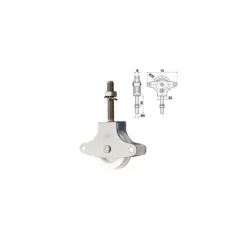 SET 2 PULEGGE PULEGGIA PER FILO STENDIBIANCHERIA STENDINO PANNI CARRUCOLA