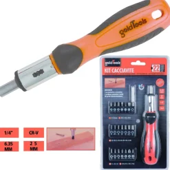 SET 38 PUNTE DI PRECISIONE 25MM PHILLIPS TORX TAGLIO STELLA TORX HEX SLOTTED