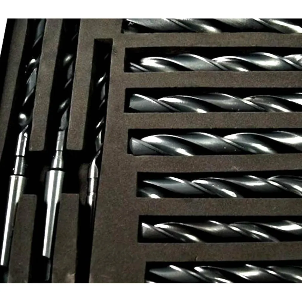 SET 10 PUNTE ELICOIDALE DA 14 A 23 MM FRESE FERRO LEGNO PER TRAPANO IN VALIGETTA