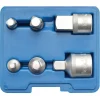SET 6 PZ ADATTATORI RIDUTTORI AUMENTATORI PER CRICCHETTO CROMO VANADIUM