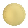 SET 2 PZ BASE PER TORTA ROTONDA PIATTO SOTTOTORTA DORATO 38 CM CON BORDINO 31168