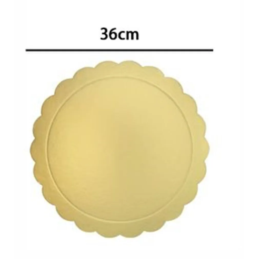 SET 2 PZ BASE PER TORTA ROTONDA PIATTO SOTTOTORTA DORATO 36 CM CON BORDINO 31167