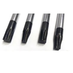 SET 4 PZ CACCIAVITI TORX EXTRA LUNGHI CON PUNTA MAGNETICA 600 MM T20 T25 T30 T40