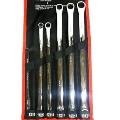 SET 6 PZ CHIAVI INGLESI EXTRA LUNGO DOUBLE CHIAVI POLIGONALI DA 8MM-21MM METRICO