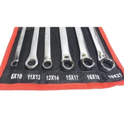SET 6 PZ CHIAVI INGLESI EXTRA LUNGO DOUBLE CHIAVI POLIGONALI DA 8MM-21MM METRICO