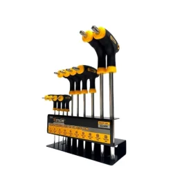 SET 10 PZ CHIAVI TORX CON IMPUGNATURA A T CACCIAVITI MANICO ANTISCIVOLO 262009