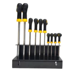 SET 10 PZ CHIAVI TORX CON IMPUGNATURA A T CACCIAVITI MANICO ANTISCIVOLO 262009