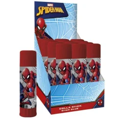 SET 12 PZ COLLA STICK DA 25GR GRAFICA SPIDERMAN PER SCUOLA REGALI FESTE BAMBINI 964557