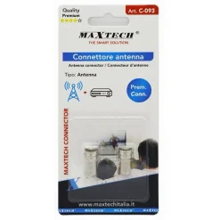 SET 2 PZ CONNETTORE ANTENNA COAX A VITE PER SATELLITARE TV CAVO COASSIALE C-093