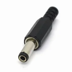 SET 2 PZ CONNETTORE DC 2,5X5,5MM SPINA ALIMENTAZIONE DRITTO PER TELECAMERA C-074