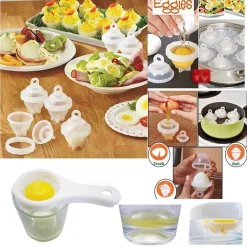 SET 6 PZ CUCINARE E BOLLIRE UOVO SODO ALLA COQUE ROMPE BOLLE CUCINA UOVA