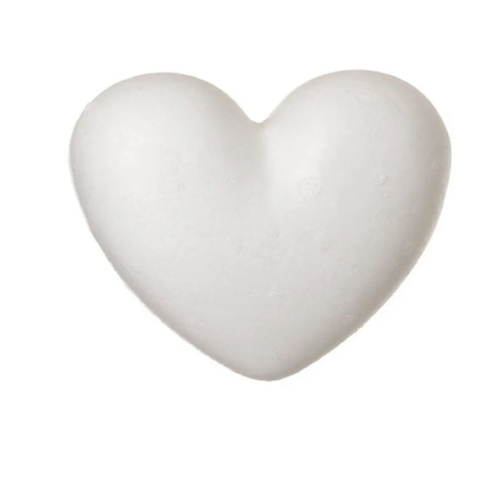 SET 3 PZ CUORI CUORE IN POLISTIROLO DECOUPAGE 14CM DECORARE SAN VALENTINO 241846