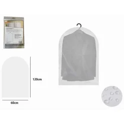 SET 2 PZ CUSTODIA SACCA COPRIABITI COPRI ABITO VESTITO GIACCA 60X120CM EVA 87411