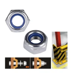 SET 34 PZ DADO ESAGONALE DADI DI SERRAGGIO M6 6MM ANTISCIVOLO BULLONI VITI 93340