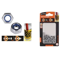 SET 55 PZ DADO ESAGONALE DADI DI SERRAGGIO M4 4MM ANTISCIVOLO BULLONI VITI 93338