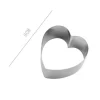 SET 2 PZ FORME A CUORE PER DOLCI BISCOTTI CAKE DESIGN STAMPINI TORTE 8 CM 98933