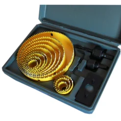 SET 16 PZ FRESE LEGNO FRESE A TAZZA PER TRAPANO SUPPORTO 2 ATTACCHI 12 FRESE